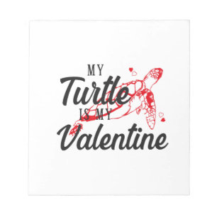Sea Turtle Tortoise Valentines Day Copy Copy Copy Notepad