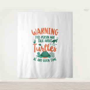 Sea Turtle Tortoise Warning This Tapestry