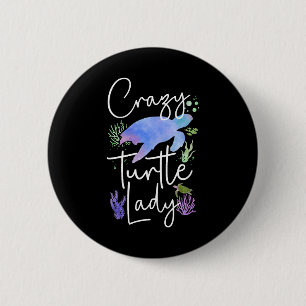 Sea Turtle Tortoise Watercolor 6 Cm Round Badge