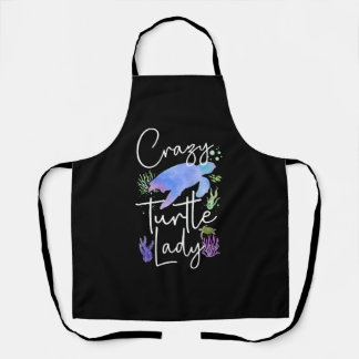 Sea Turtle Tortoise Watercolor    Apron