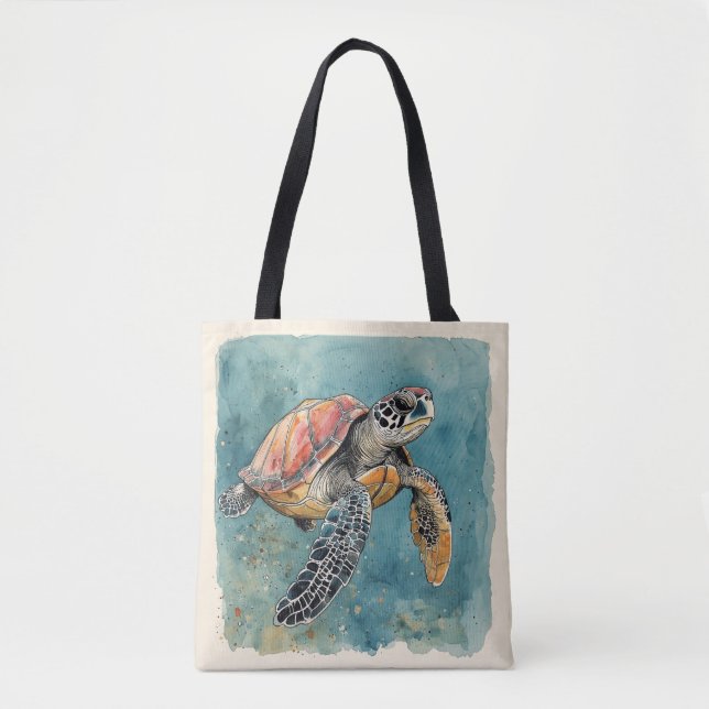 Sea Turtle Tote Bag (Front)