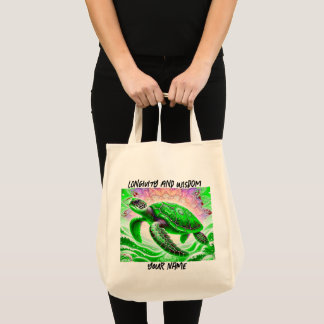 Sea turtle tote bag
