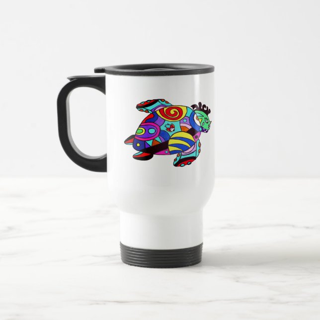 Sea Turtle Travel Mug (Left)