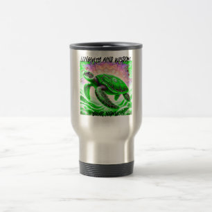 Sea turtle travel mug
