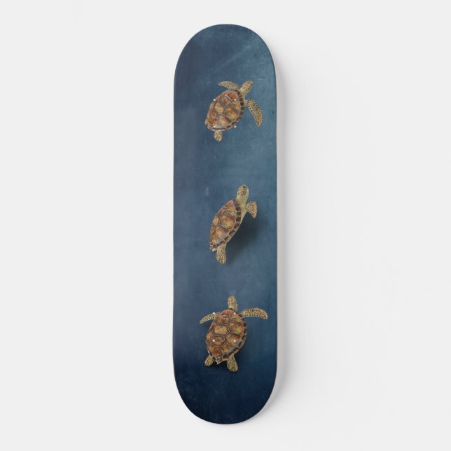 Sea Turtle Trio Skateboard (Front)