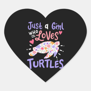 Sea Turtle Turtle Lover Heart Sticker