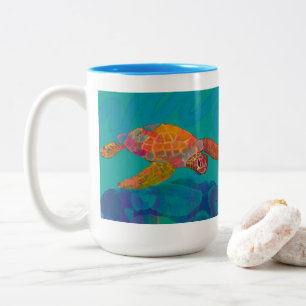 Sea Turtle Two Tone Mug