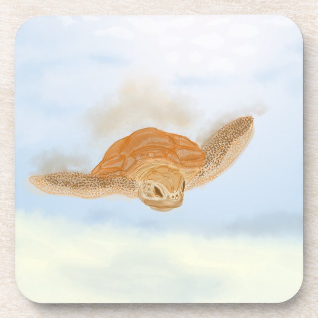 Sea Turtle under Water.    Coaster (Front)