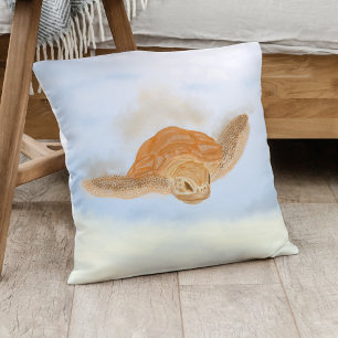Sea Turtle under Water.  Cushion