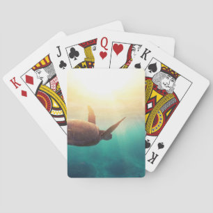 Sea Turtle - Underwater Nature Photography Playing Cards