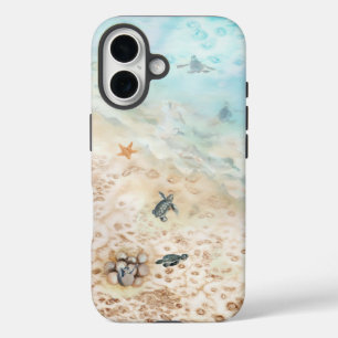 Sea Turtle Voyage iPhone 16 Case