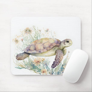 Sea Turtle Watercolor Mouse Mat
