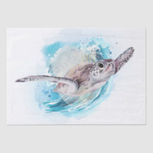 Sea Turtle Watercolor Tissue Paper