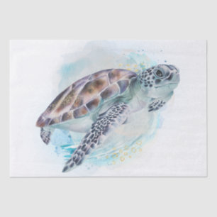 Sea Turtle Watercolor Tissue Paper