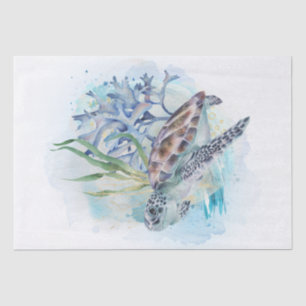 Sea Turtle Watercolor Tissue Paper
