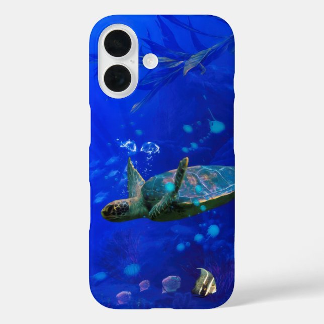 Sea Turtle WIND ON THE WATER Case-Mate iPhone Case (Back)