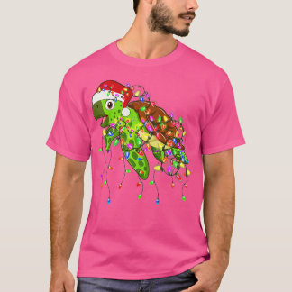 Sea Turtle with Christmas Lights Premium  T-Shirt