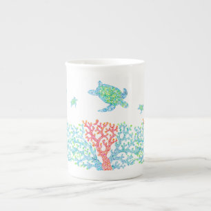 Sea Turtles and Colourful Coral  Mug