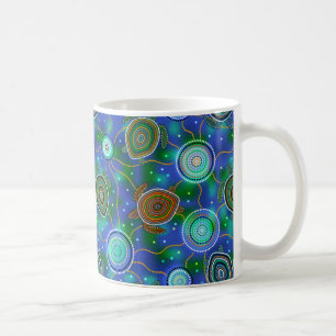Sea turtles and jellyfish. Animals of the Ocean Coffee Mug