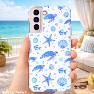 Sea Turtles and Shells - Ocean-Inspired Design Samsung Galaxy Case