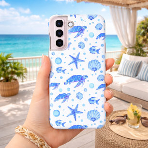Sea Turtles and Shells - Ocean-Inspired Design Samsung Galaxy Case