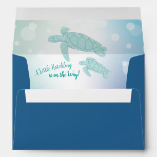Sea Turtles Baby Shower Under the Sea Envelope