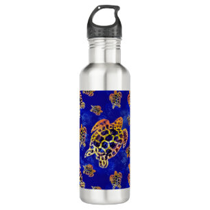 Sea Turtles Batik African Art 710 Ml Water Bottle