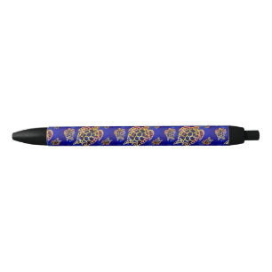 Sea Turtles Batik African Art Black Ink Pen