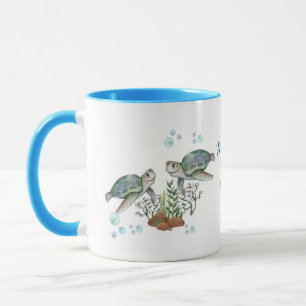 Sea Turtles Beach Wedding Mug