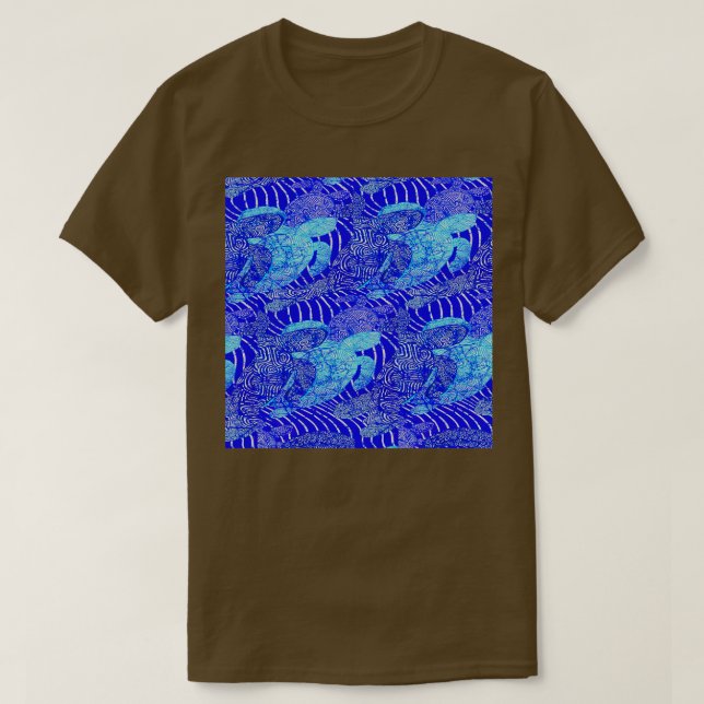 sea turtles blue T-Shirt (Design Front)