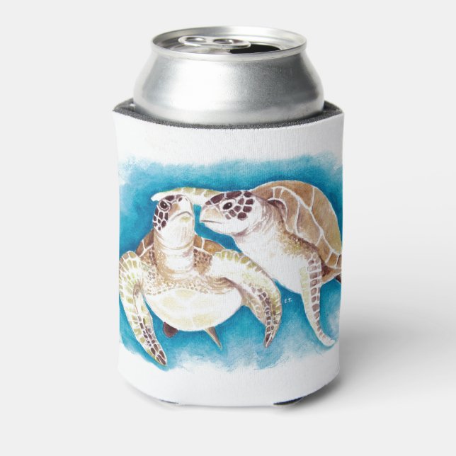 Sea Turtles Can Cooler (Can Back)