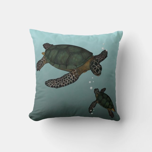 Sea Turtles Cushion (Front)