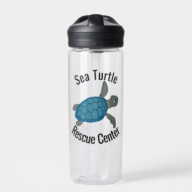 Sea Turtles Design  Water Bottle (Front)