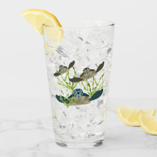 Sea Turtles Drinking Glass
