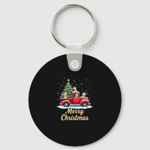 Sea Turtles Driving Christmas Tree Truck Turtle Ch Key Ring