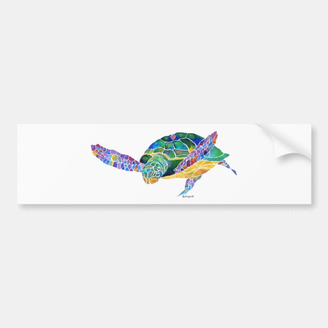 Sea Turtles from the Ocean Bumper Sticker (Front)