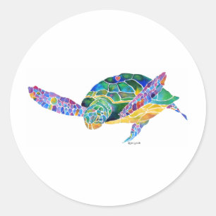 Sea Turtles from the Ocean Classic Round Sticker