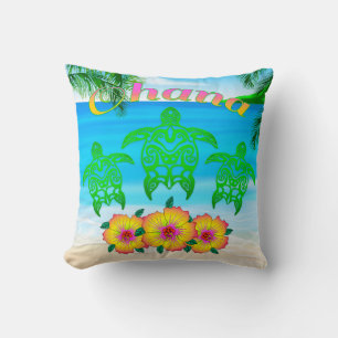 Sea Turtles Hawaiian Honu Cushion