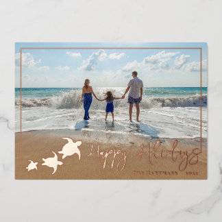 Sea Turtles Holiday Photo Greeting