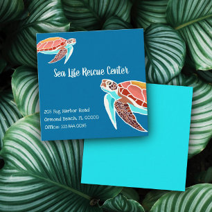 Sea Turtles Illustrated  Business Cards