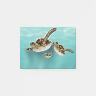 Sea Turtles Illustration Post-it Notes