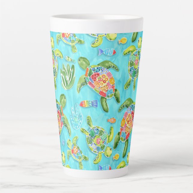 Sea Turtles Latte Mug (Front)