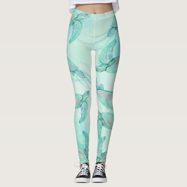 Sea Turtles Leggings (Front)