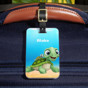 Sea turtles Luggage Tag