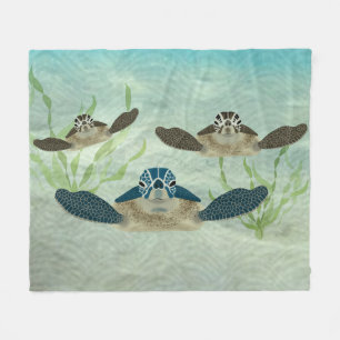 Sea Turtles Medium Fleece Blanket