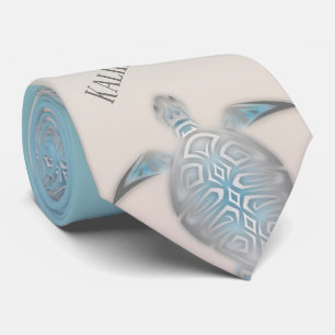 Sea Turtles Mele Kalikimaka Hawaiian Christmas Tie