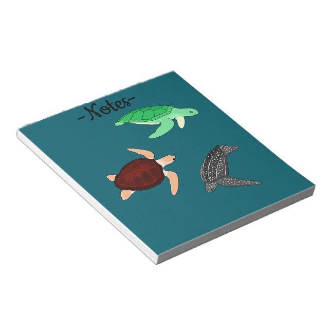 Sea Turtles Notepad (Angled)