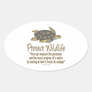 Sea Turtles Oval Sticker