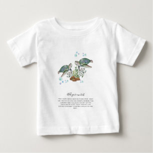 SEA TURTLES Personalised Baby T-Shirt