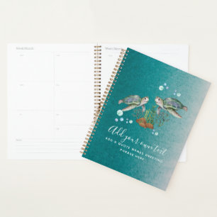 SEA TURTLES Personalised Planner